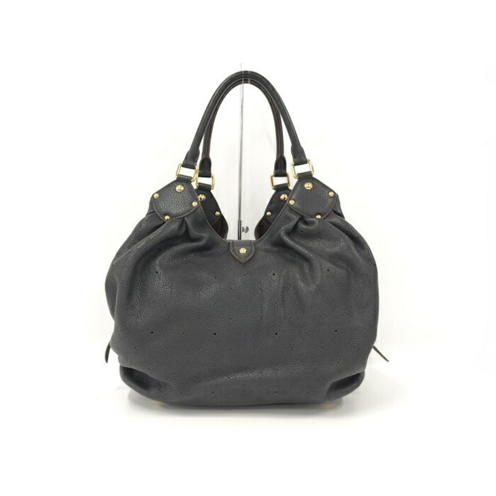 Louis Vuitton Handbag L Leather Mahina Leather Mahina Black